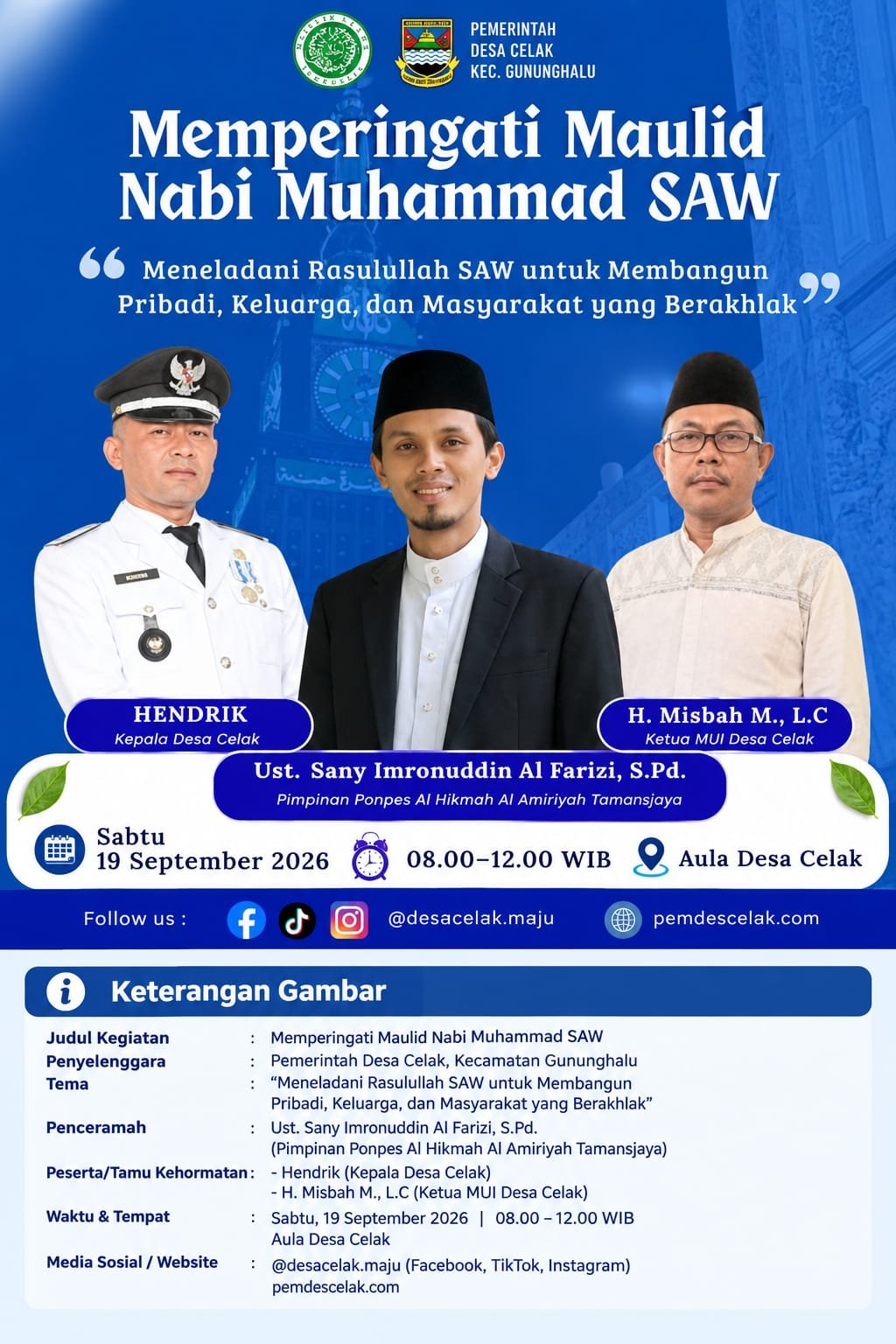 Poster Peringatan Maulid Nabi Muhammad SAW